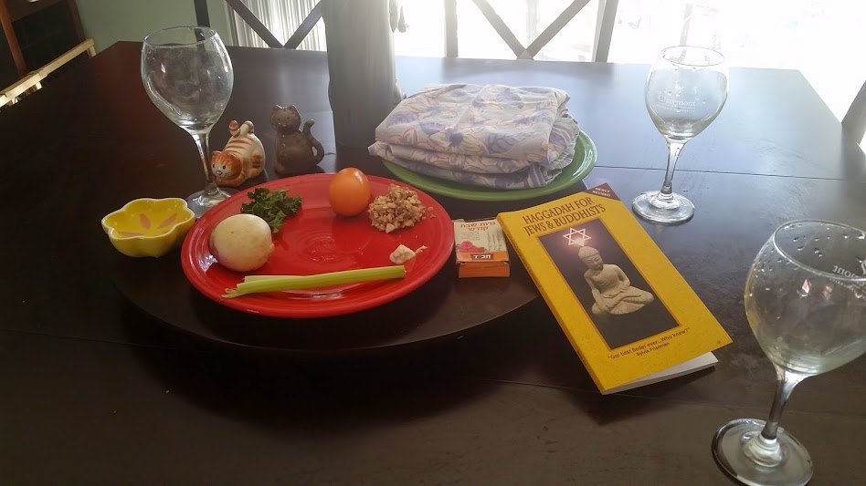 Passover Seder table